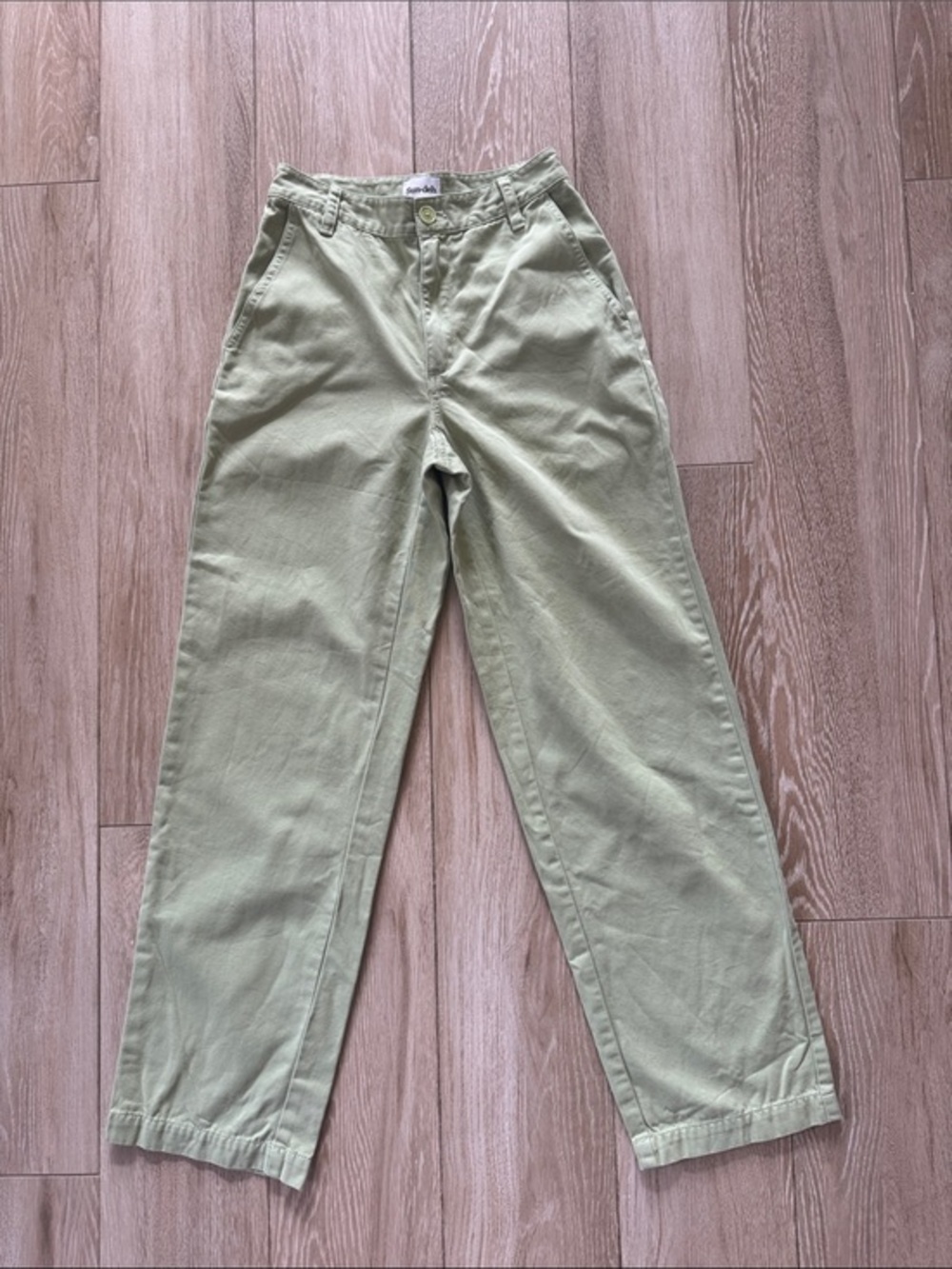 Aritzia Sun deh light Green Wide Leg pants 0